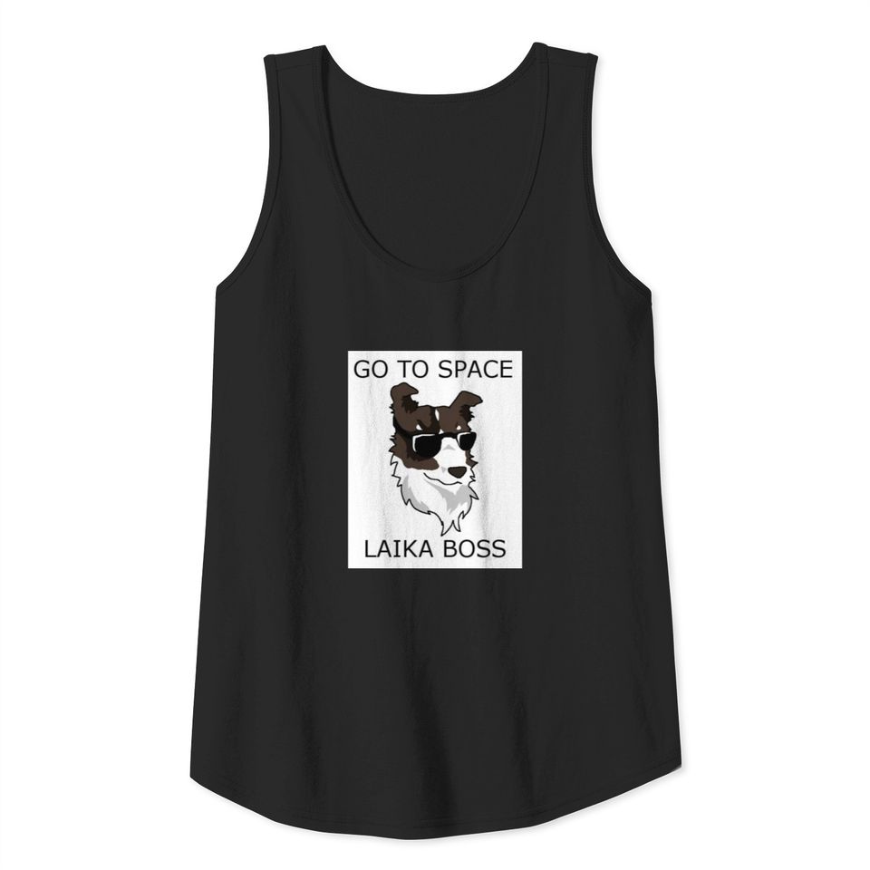 LAIKA BOSS Vintage CCCP Soviet Russia USSR Space Tank Top