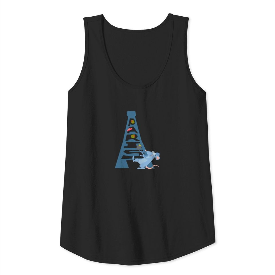 Ratatouille Remy by Eiffel Tower Disney Tank Top