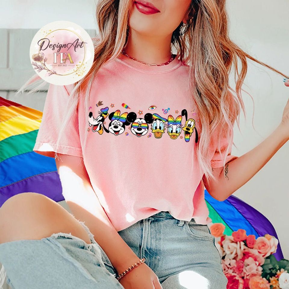 Disney Pride 2023 shirt, Rainbow Mickey