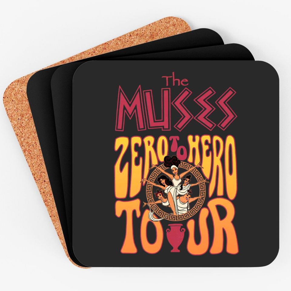 Disney Hercules Diva The Muses Zero to Hero Retro 90s Coasters