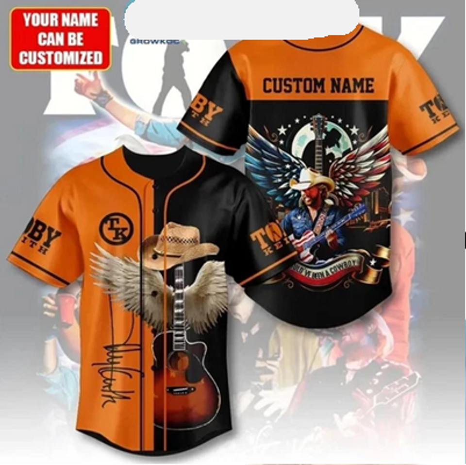 Toby Keith Shouldve Been A Cowboy Personalized Baseball Jersey