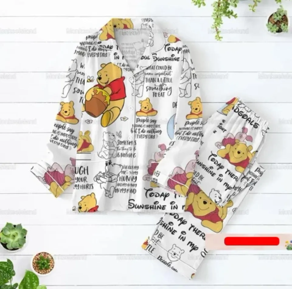 Winnie The Pooh Pajamas, Pooh Honey Bee  Pajamas Set