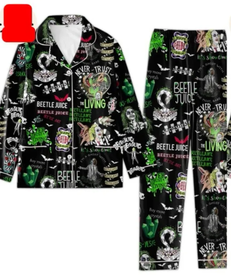Never Trust The Living Beetle Juice Guide Sucksyes Pijamas Set