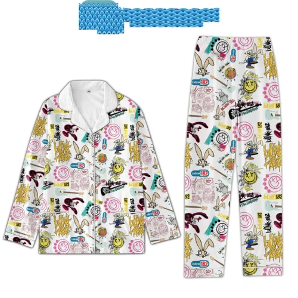 B182 T0m Delonge Feeling This Satin Pajamas Set