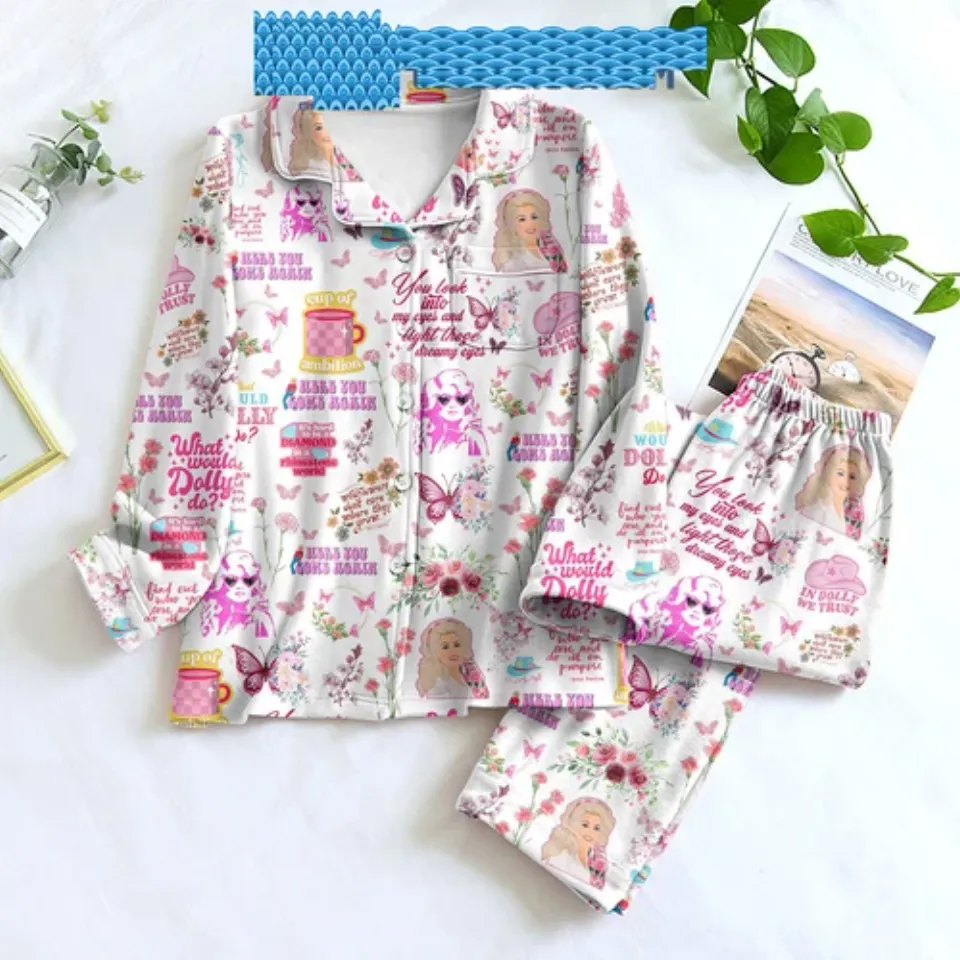 Dolly Parton Here You Come Again Pajamas Set
