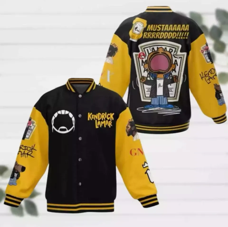Kendrick Lamar Baseball Jacket, Funny Hip Hop Jacket Men