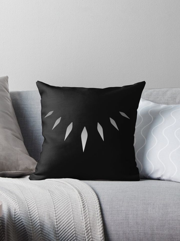 Black panther style Pillow