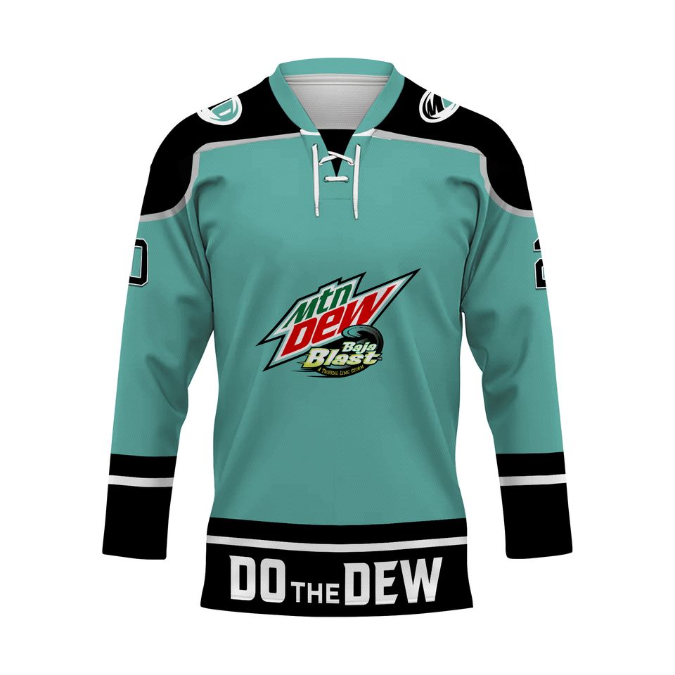 Mountain Dew Baja Blast Teal Hockey Jersey