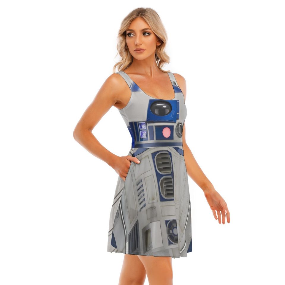 Star Wars Cosplay,  R2-D2 Costume Dress, star wars costumes .star wars droid