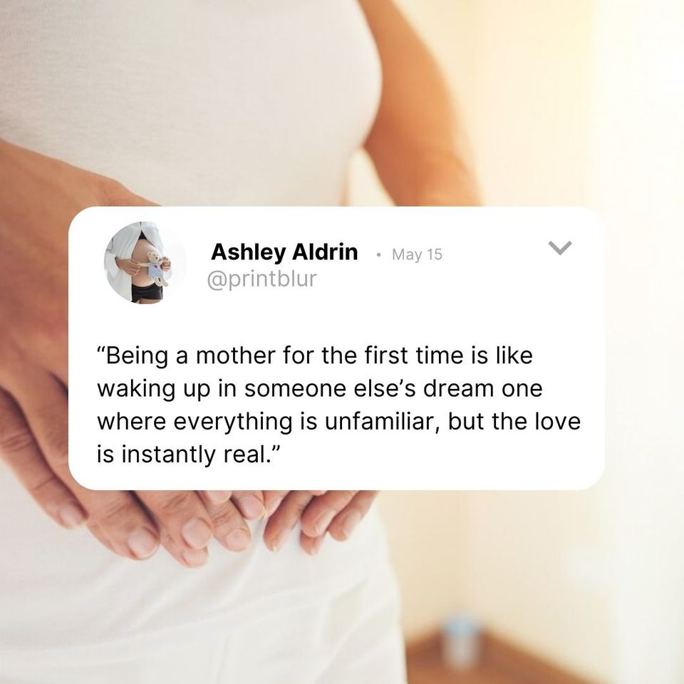 Welcome to Motherhood quote for first-time moms