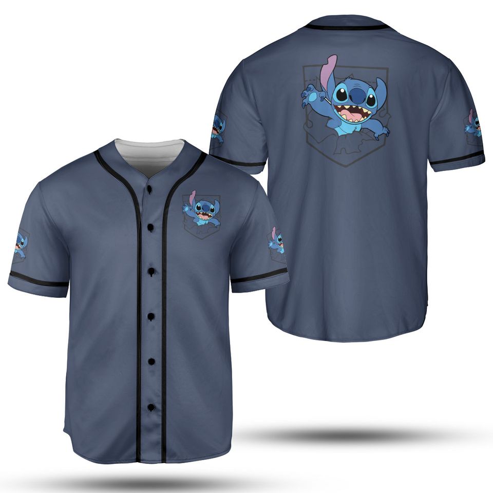 Disney Lilo & Stitch Small Pocket Breakout 626 Baseball Jerseys
