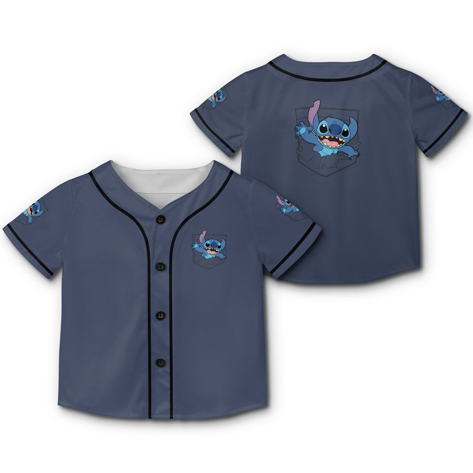 Disney Lilo & Stitch Small Pocket Breakout 626 Baseball Jerseys