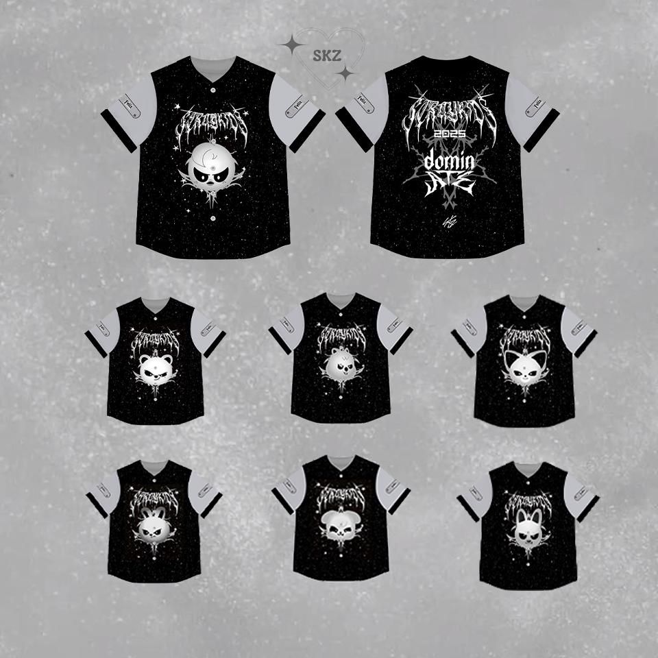 Stray Kids dominATE Evil SKZOO World Tour 2025 Baseball Jersey