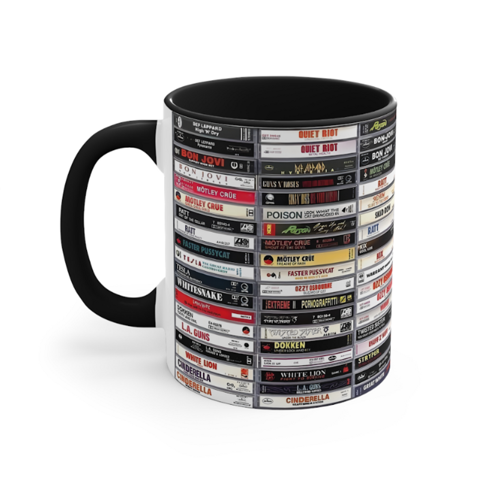 Metal Heavy Metal Kings Classic Tapes Accent Coffee Mug