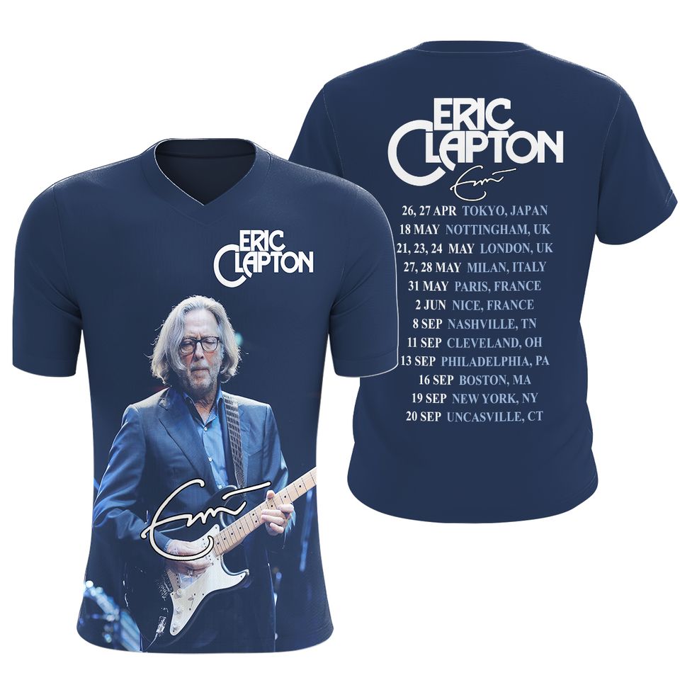 Eric Clapton 2025 Tour 3D T-Shirt