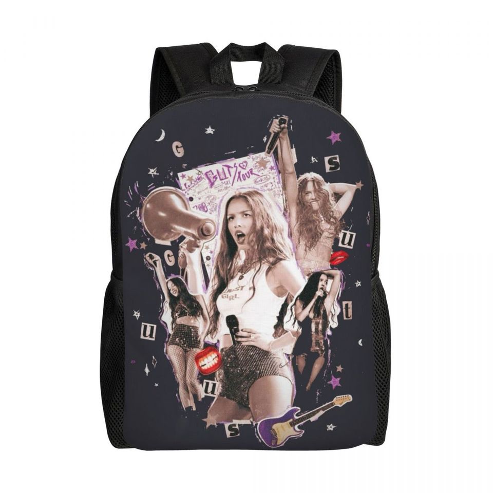 Custom Olivia Rodrigo Anime Posters Backpack for College and School