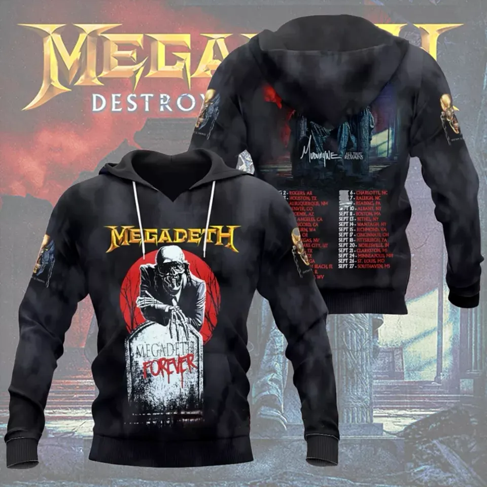 Megadeth Destroy All Enemies US Tour Hoodie
