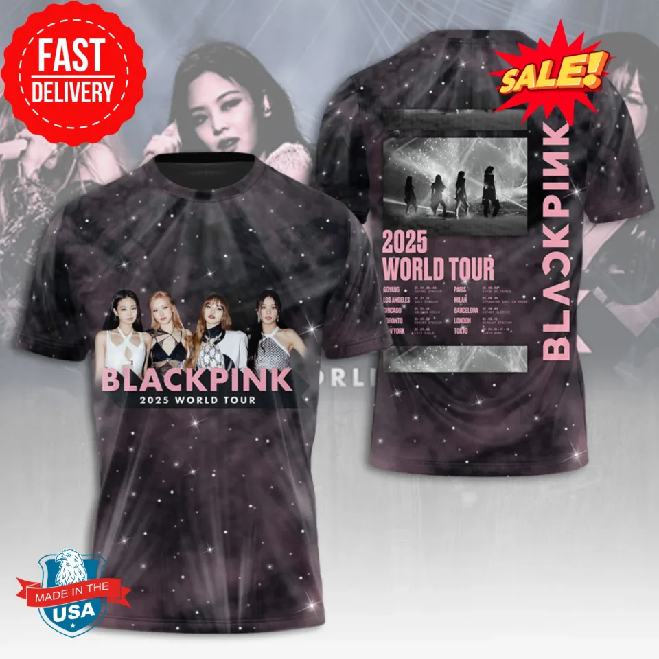 Blackpink Tour 2025 3D Shirt