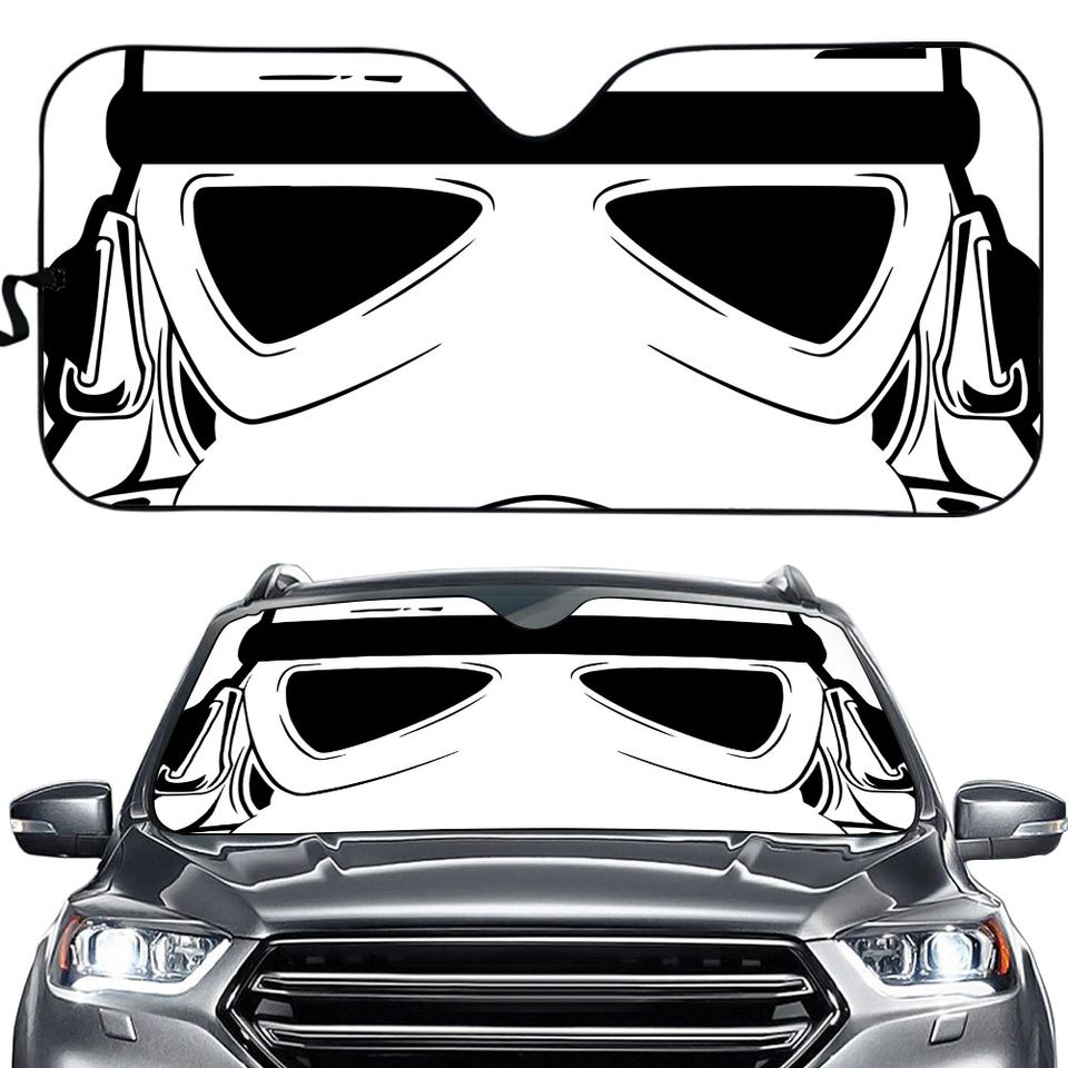 Stormtrooper 3D Car Auto Sun Shade, Car Accessories