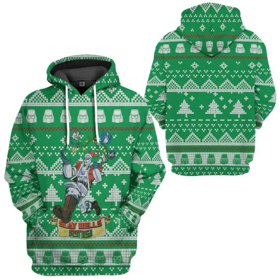 3D Megatron Ugly Christmas Custom Hoodie Apparel BG