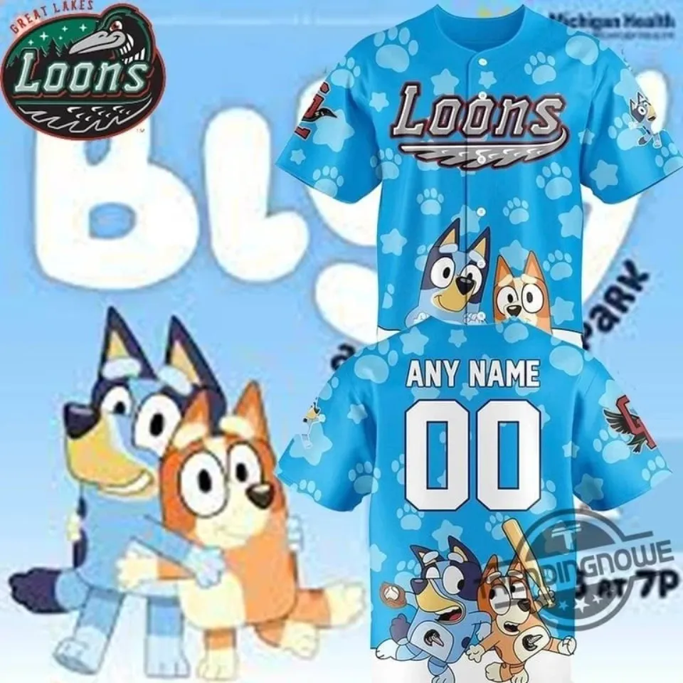 Great Lakes Loons BlueyDad 2025 Baseball Jersey