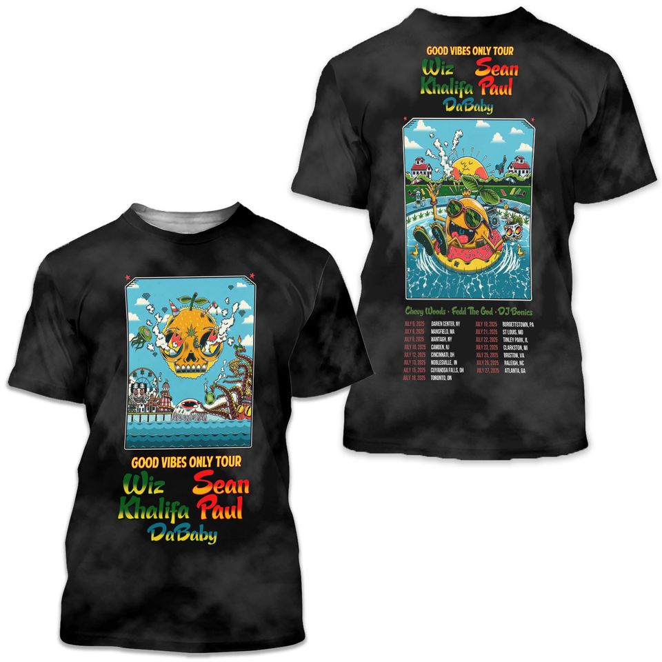 Wiz Khalifa tour 2025 3D T Shirt