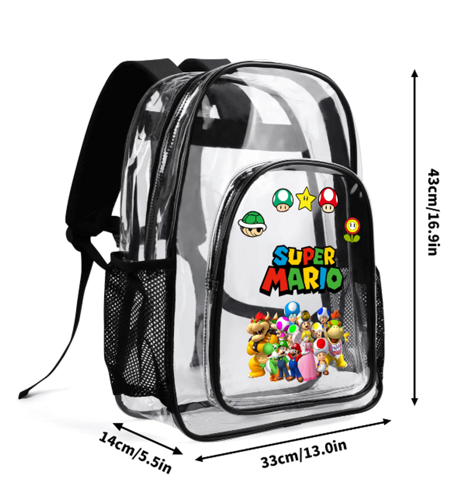 Super Mario Clear Custom Backpack