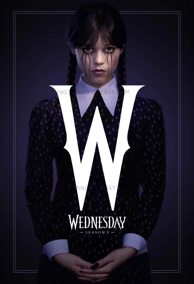Wednesday Season 2 Jenna Ortega Poster Premium Matte Vertical Poster