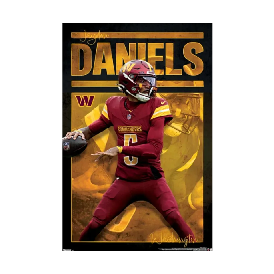 JAYDEN DANIELS - WASHINGTON COMMANDERS POSTER