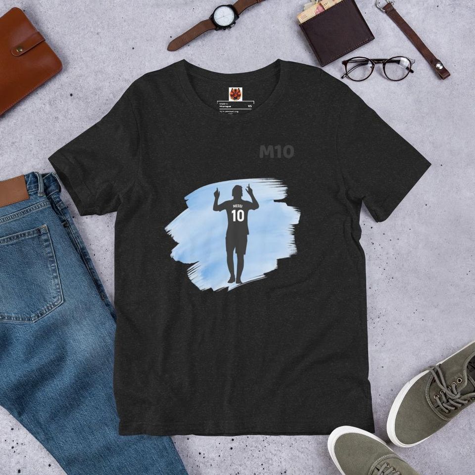 Messi Silhouette Unisex Soccer T-shirt