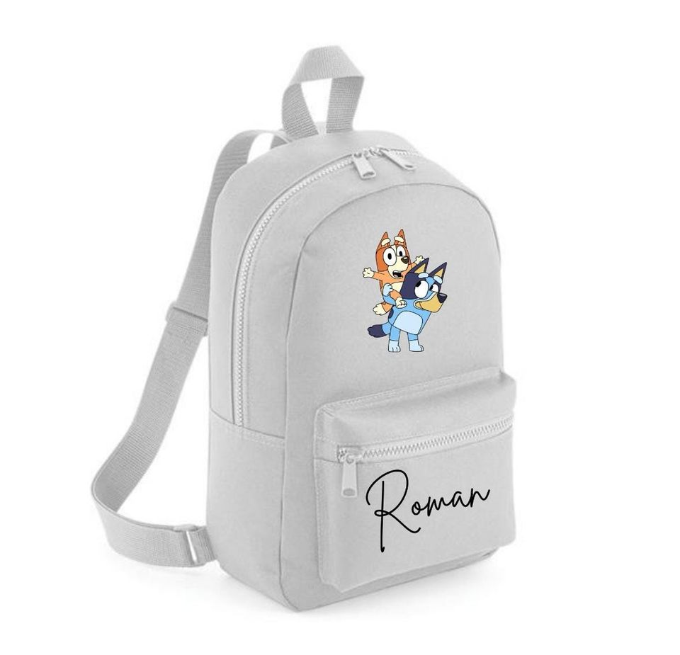 Personalised BlueyDad Backpack ANY NAME Back To School Bag