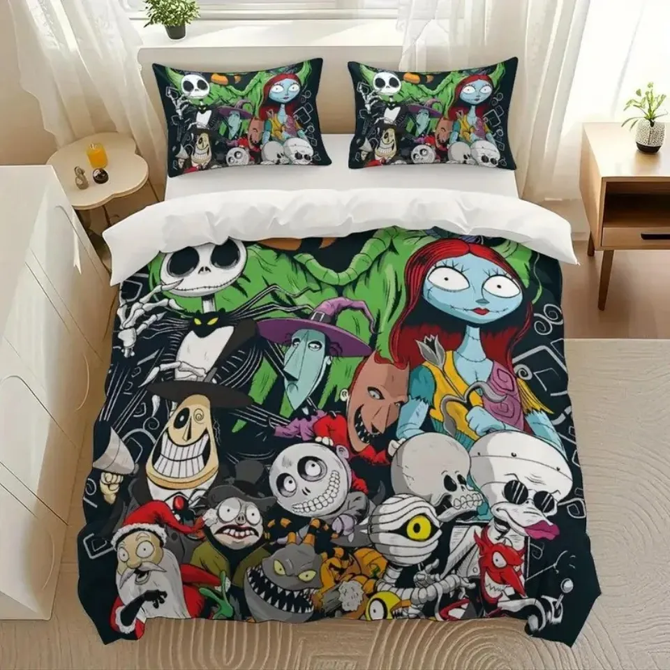 The Nightmare Before Christmas Characters Group Bedding Set