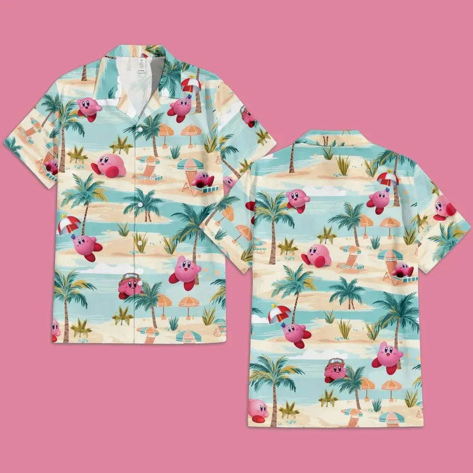 Kirby Tropical Hawaiian Button Down Shirt