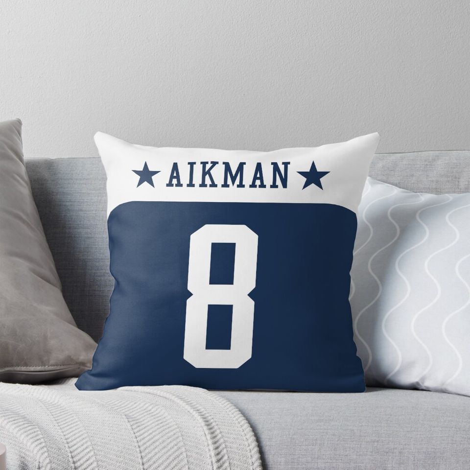 Troy Aikman - Dallas Cowboys Pillow, Gift for Fan