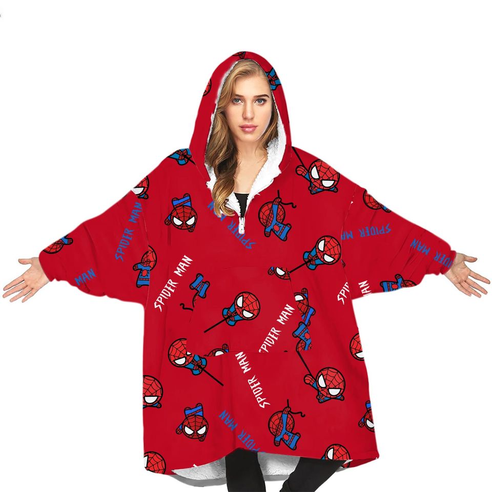 Spider-Man Oversized Blanket Hoodie One Size
