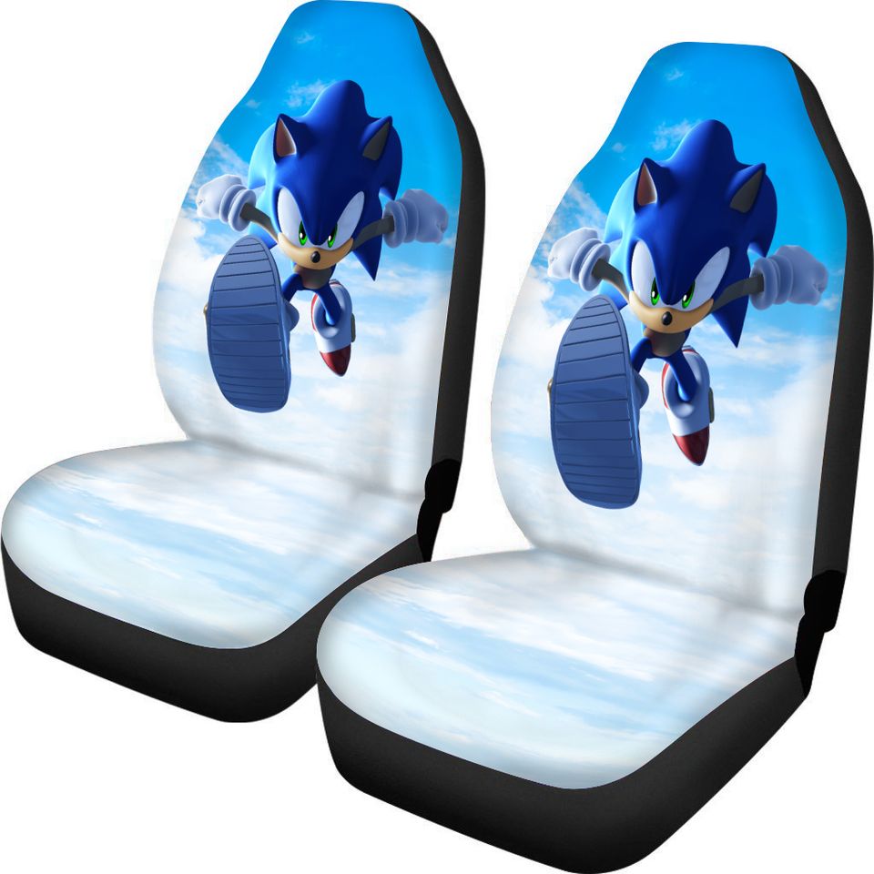 Cartoon Gift Idea Sonic Car Seat Covers Sonic The Hedgehog Movies