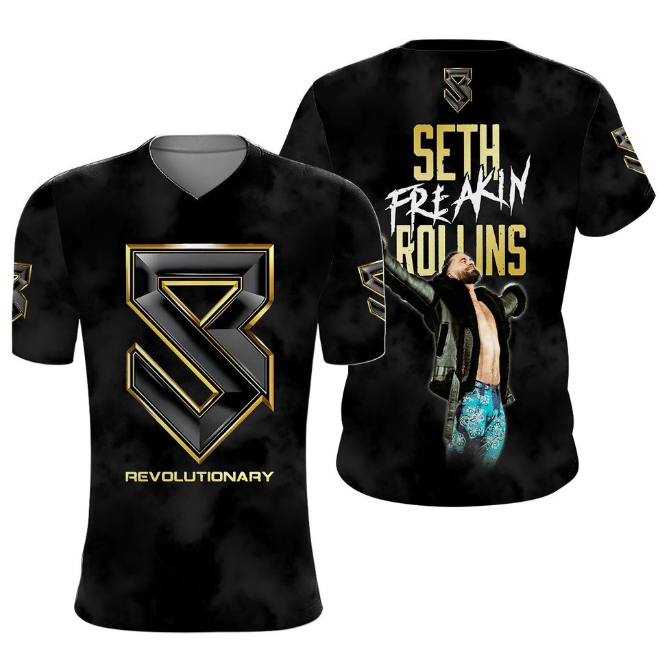 Wrestling Entertainment Revolutionary Seth Rollins 3D All Over Print Shirt
