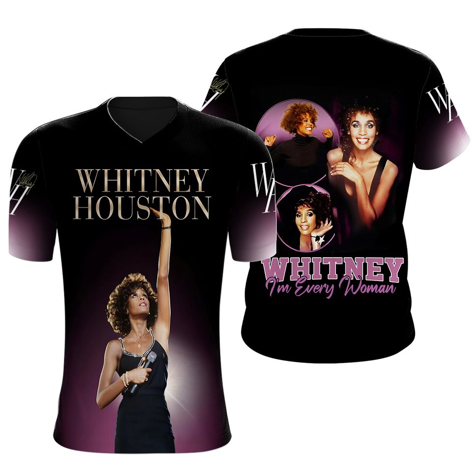 Whitney Houston 3D T-Shirt for Fans