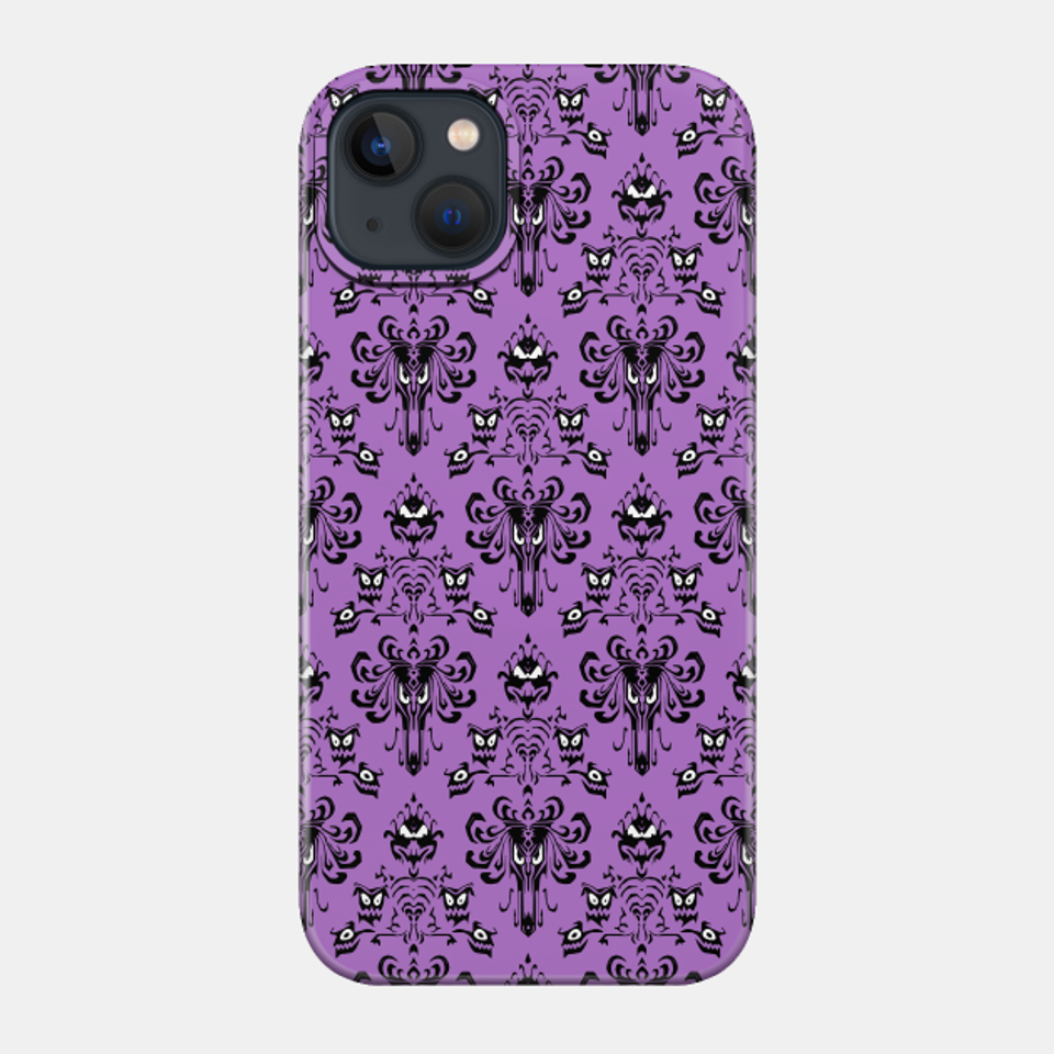 Haunted Pattern Wallpaper - Haunted Mansion - Phone Case