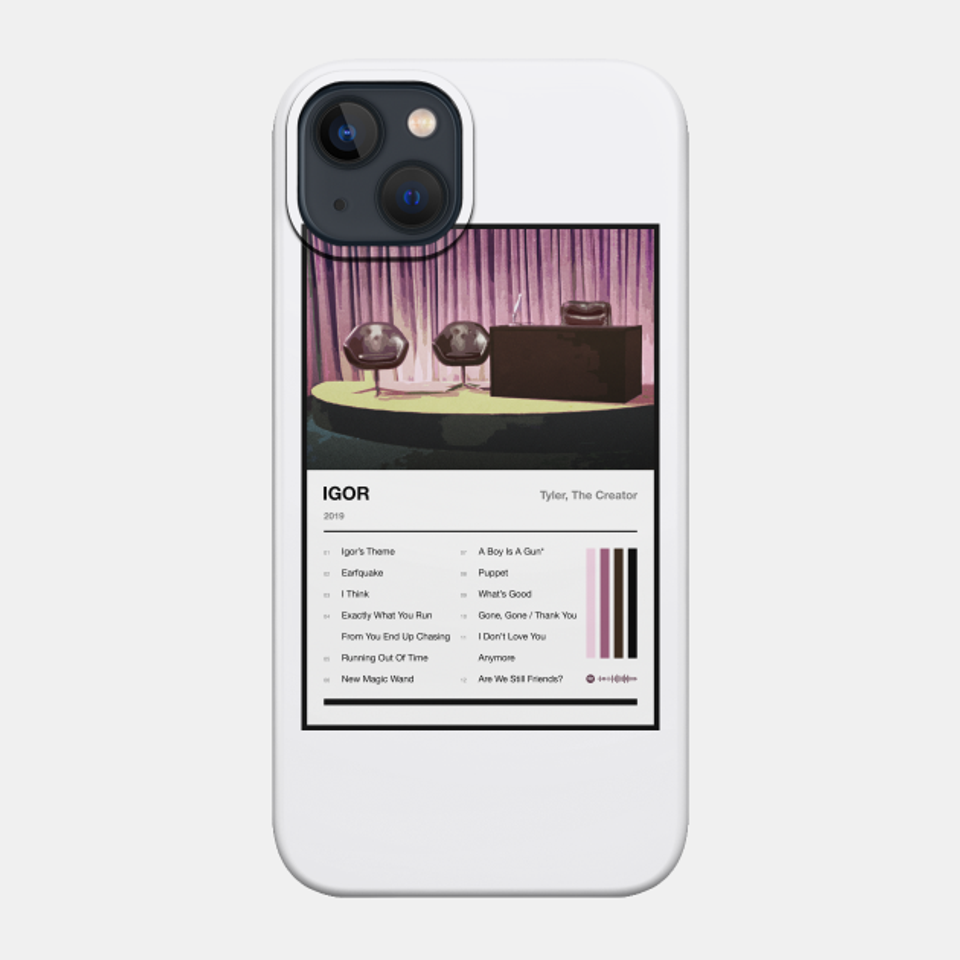 IGOR Tracklist - Tyler The Creator - Phone Case