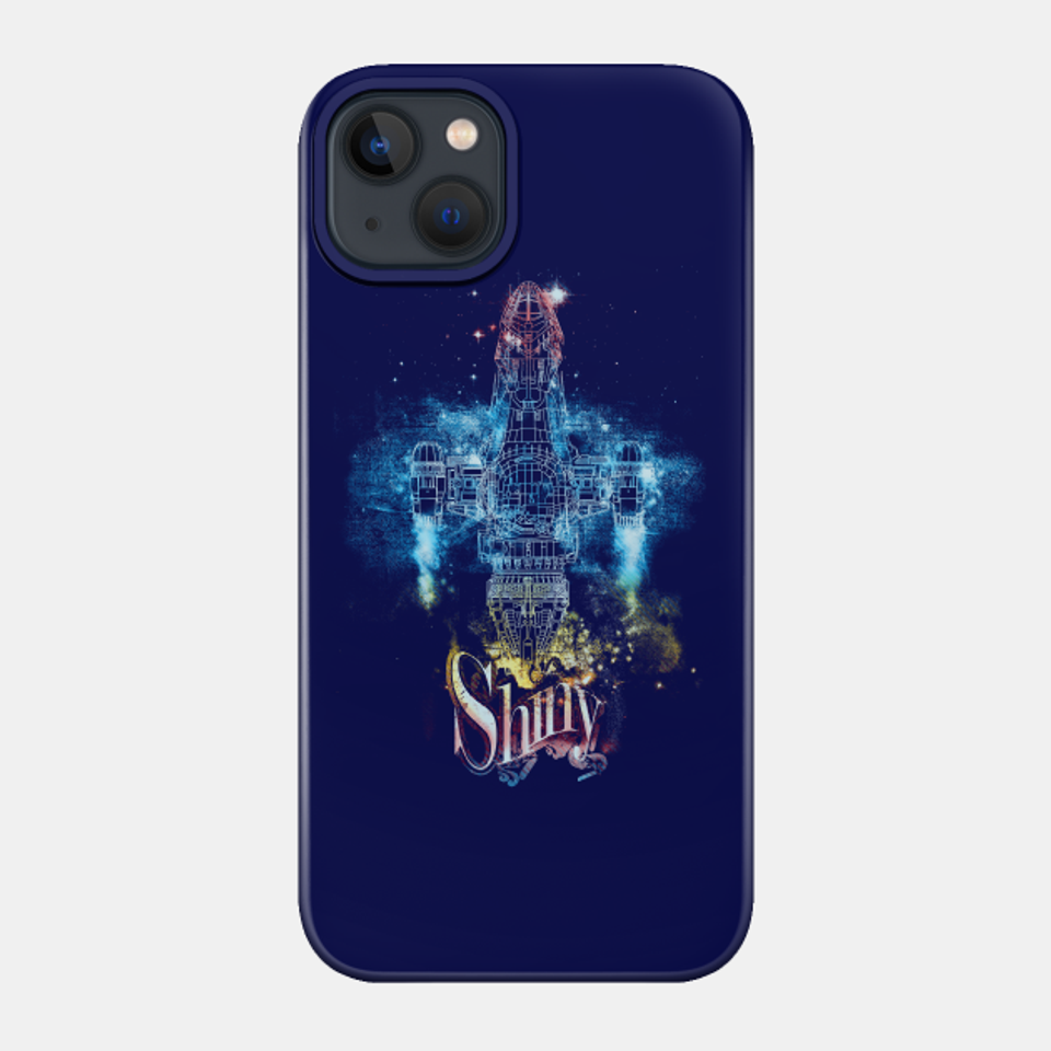 shiny space ship - rainbow version - Firefly - Phone Case
