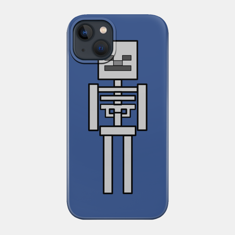 Simple Skeleton - Minecraft - Phone Case