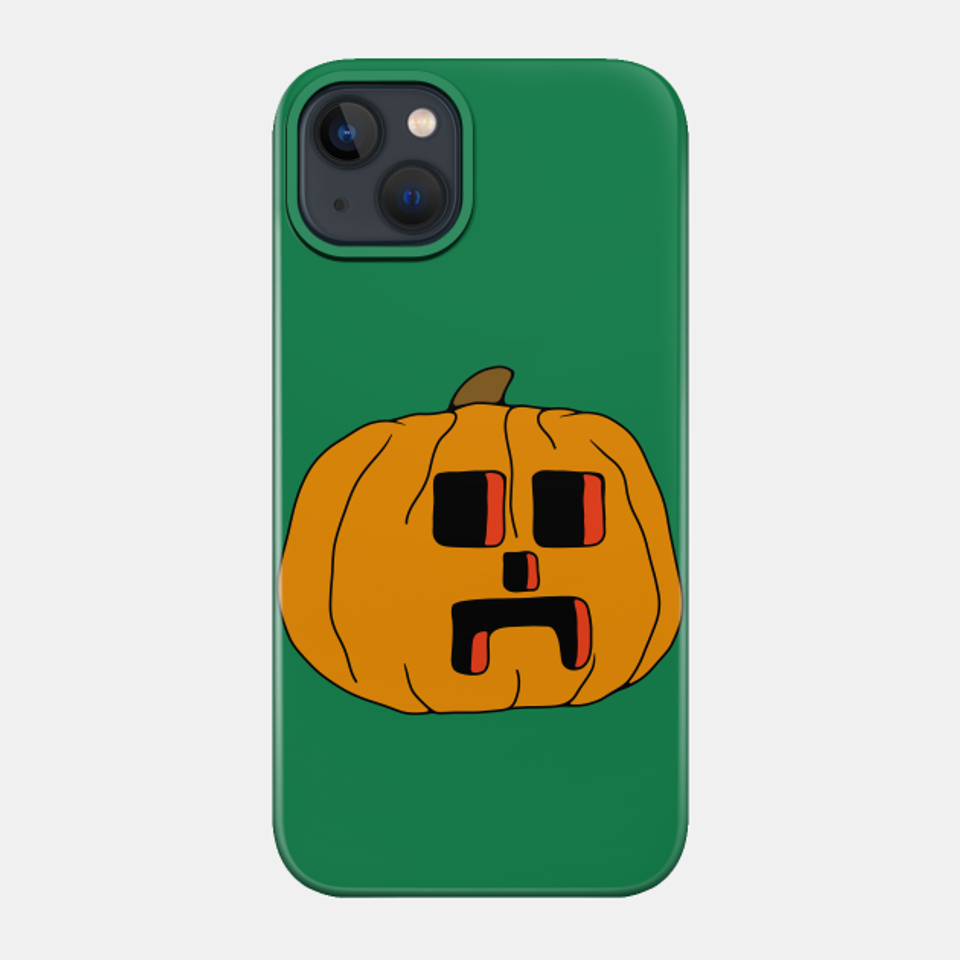Pumpkin Creeper - Creeper - Phone Case