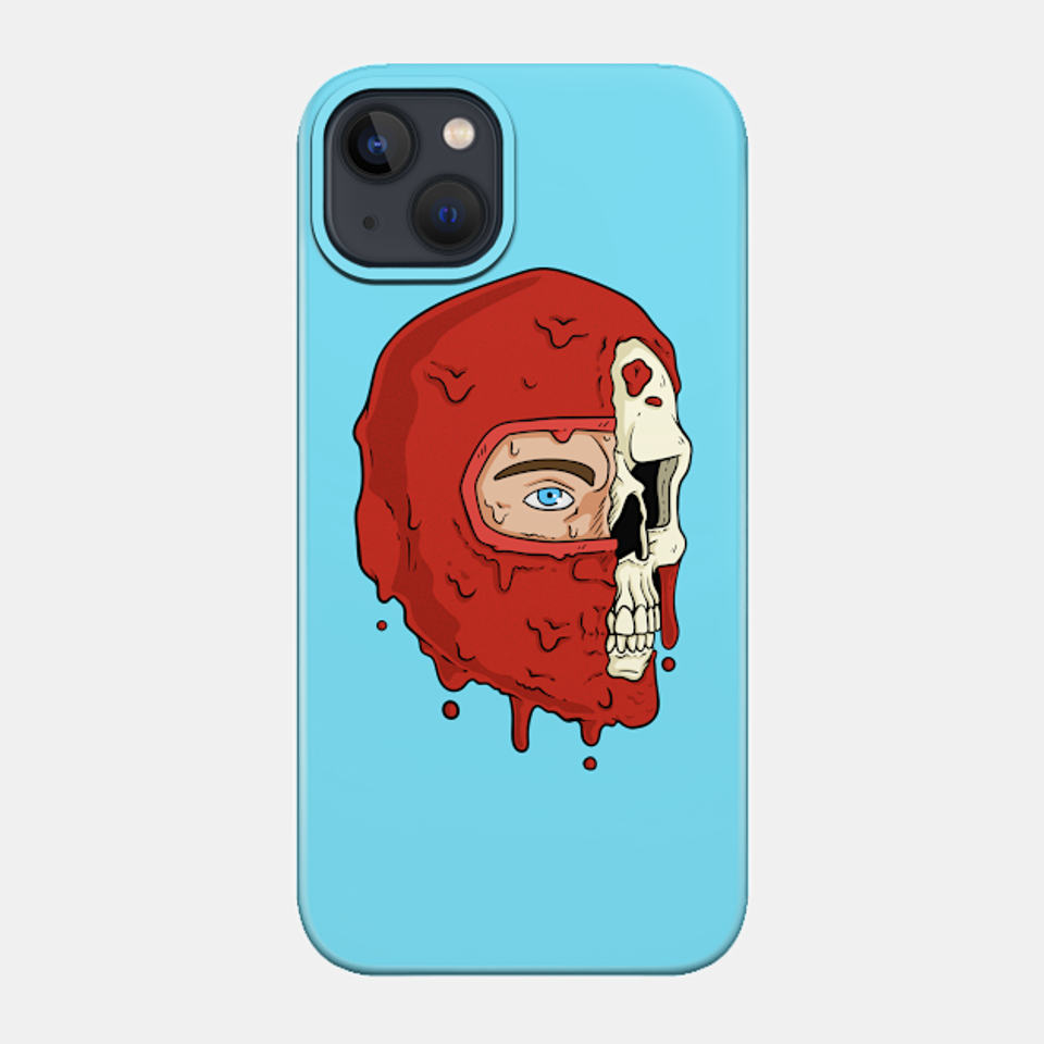 The Human Spider Half Skull - Human Spider - Phone Case