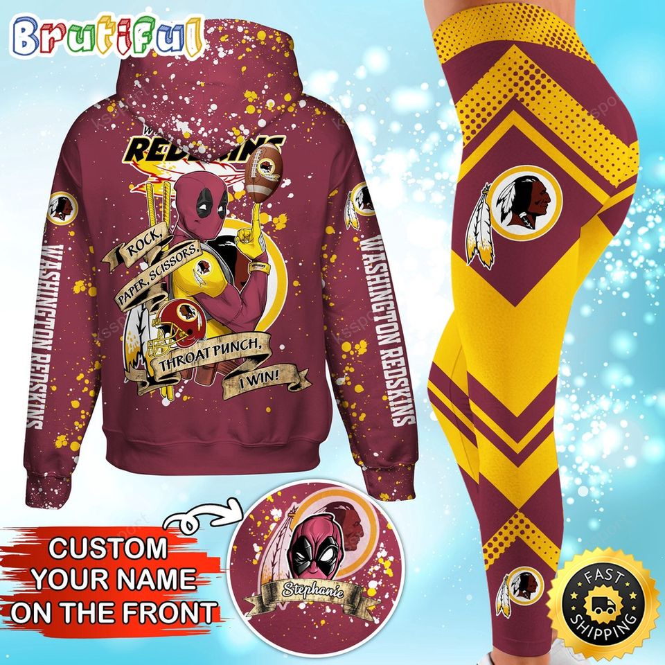 Custom football Washington Commanders Hoodie Leggings