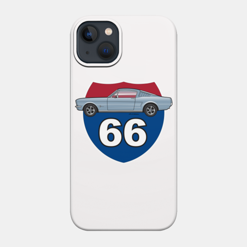 66-Silver Blue - 1966 Fastback - Phone Case