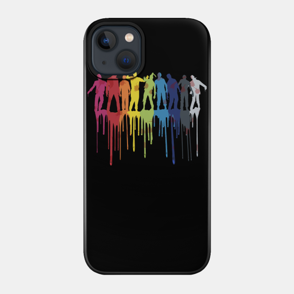 Rainbow Zombie Shuffle: Version Two - Red Dead Redemption - Phone Case