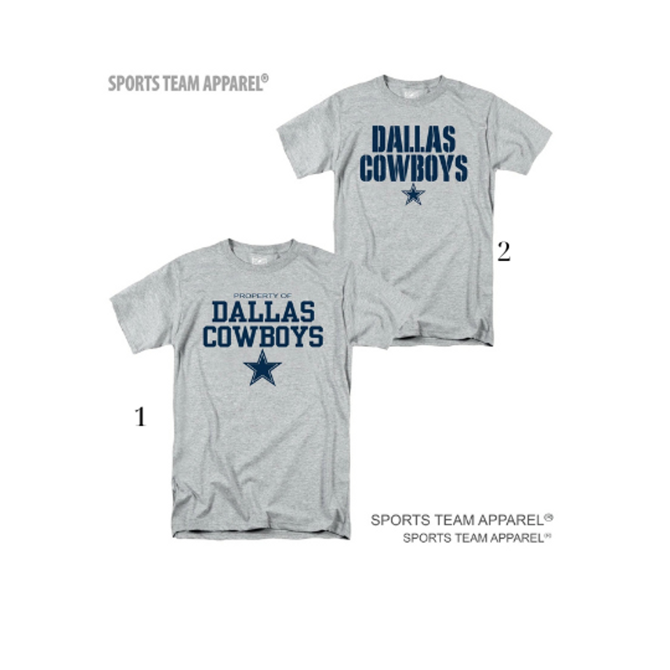 Dallas Cowboys Grey and Blue T-Shirt