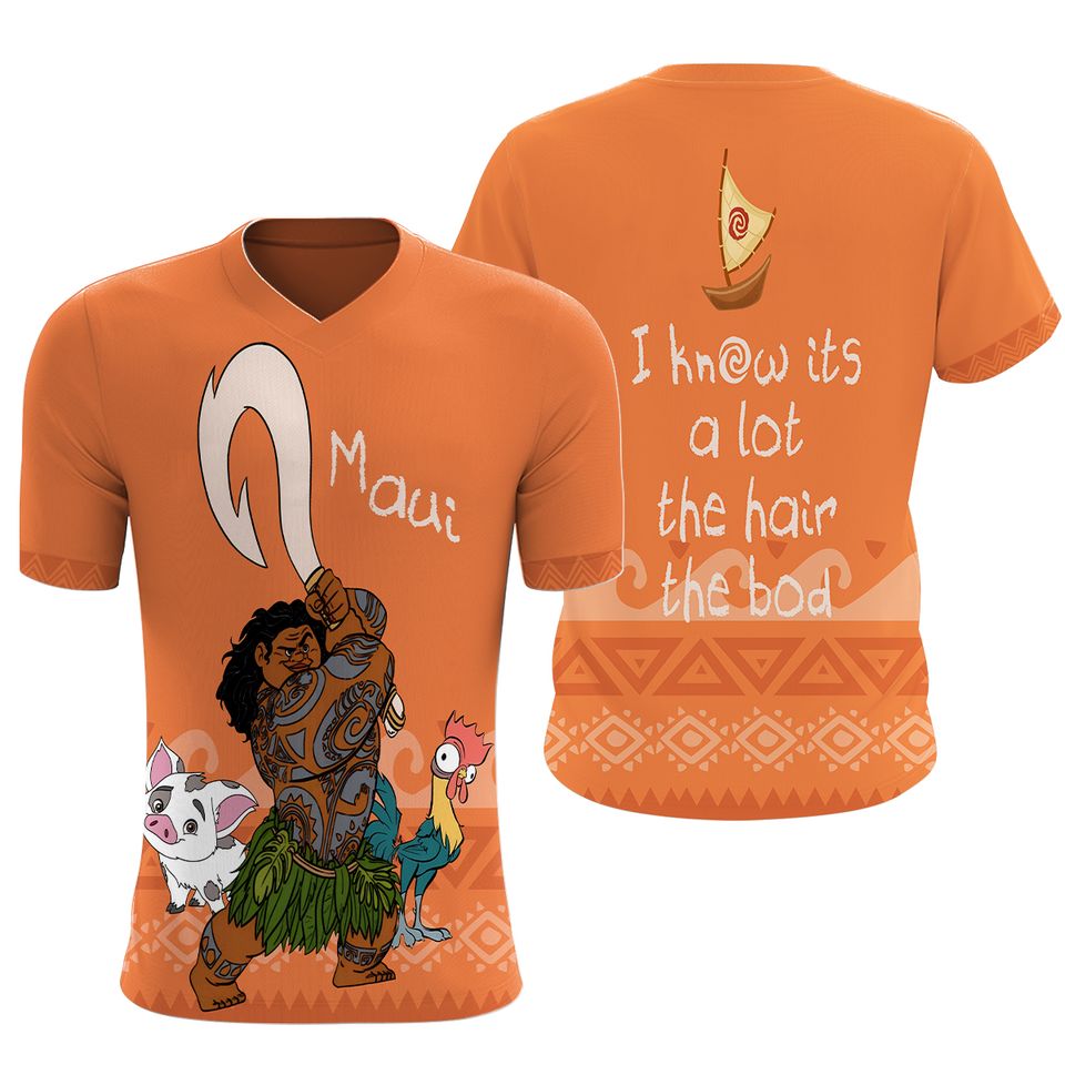 Moana Maui Pua & Hei Hei 3D T-Shirt