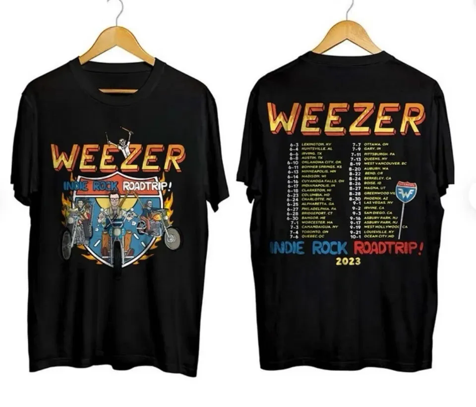 Weezer Indie Rock Roadtrip Tour 2023 Shirt